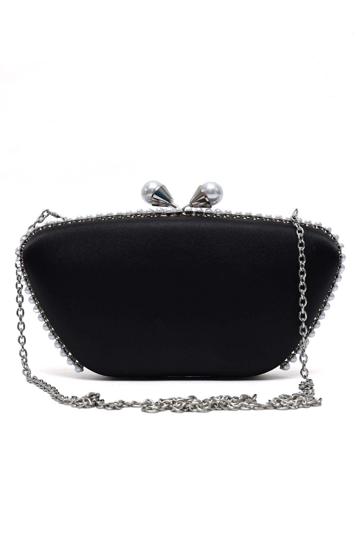 CROWNLINE PEARL CLUTCH-BLACK