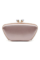 CROWNLINE PEARL CLUTCH-CHAMPAGNE