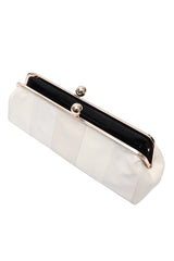 KISS LOCK FRAME SHOULDER BAG-WHITE