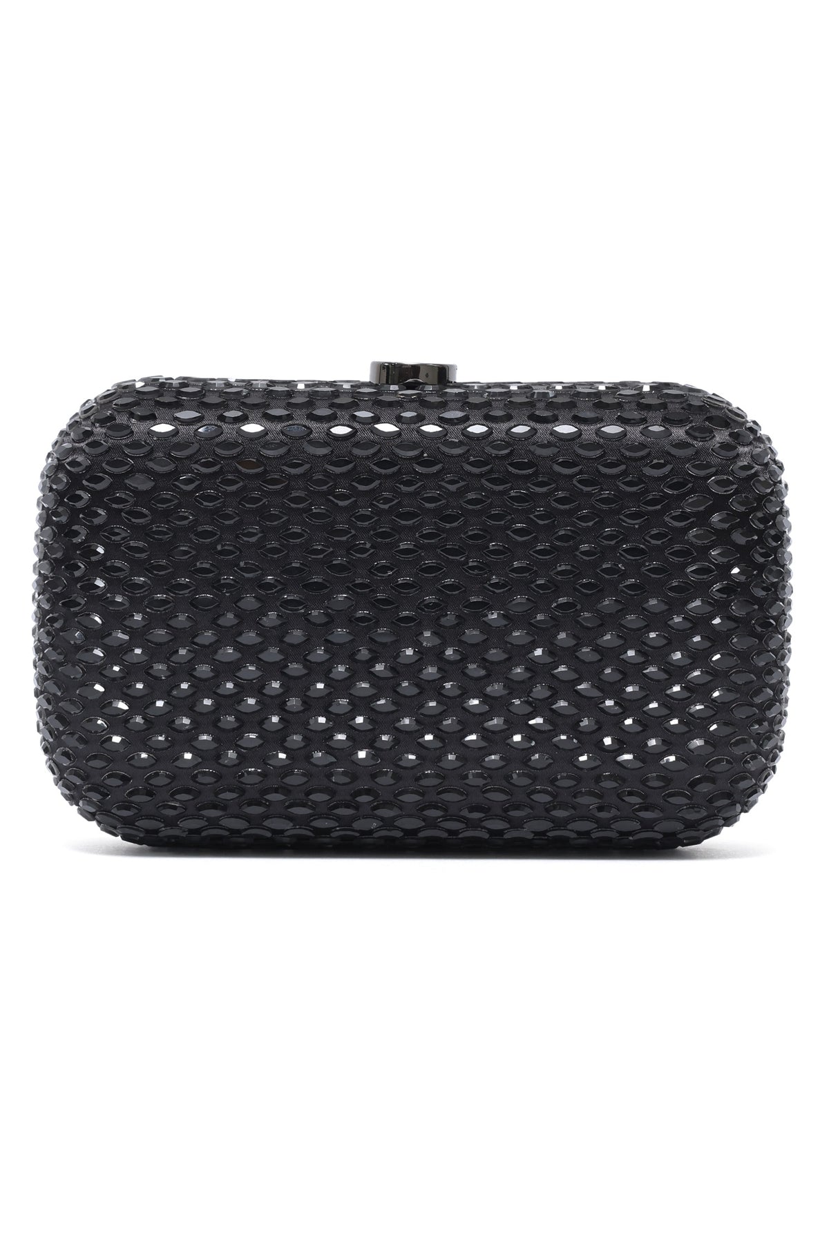 CELESTE EMBELLISHED CLUTCH-BLACK