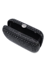 CELESTE EMBELLISHED CLUTCH-BLACK