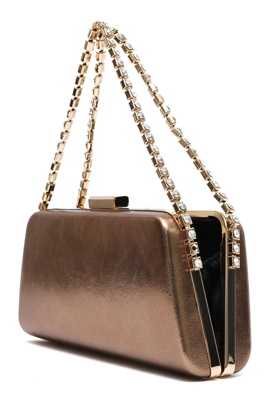 GLOW OCCASION CLUTCH-BRONZE