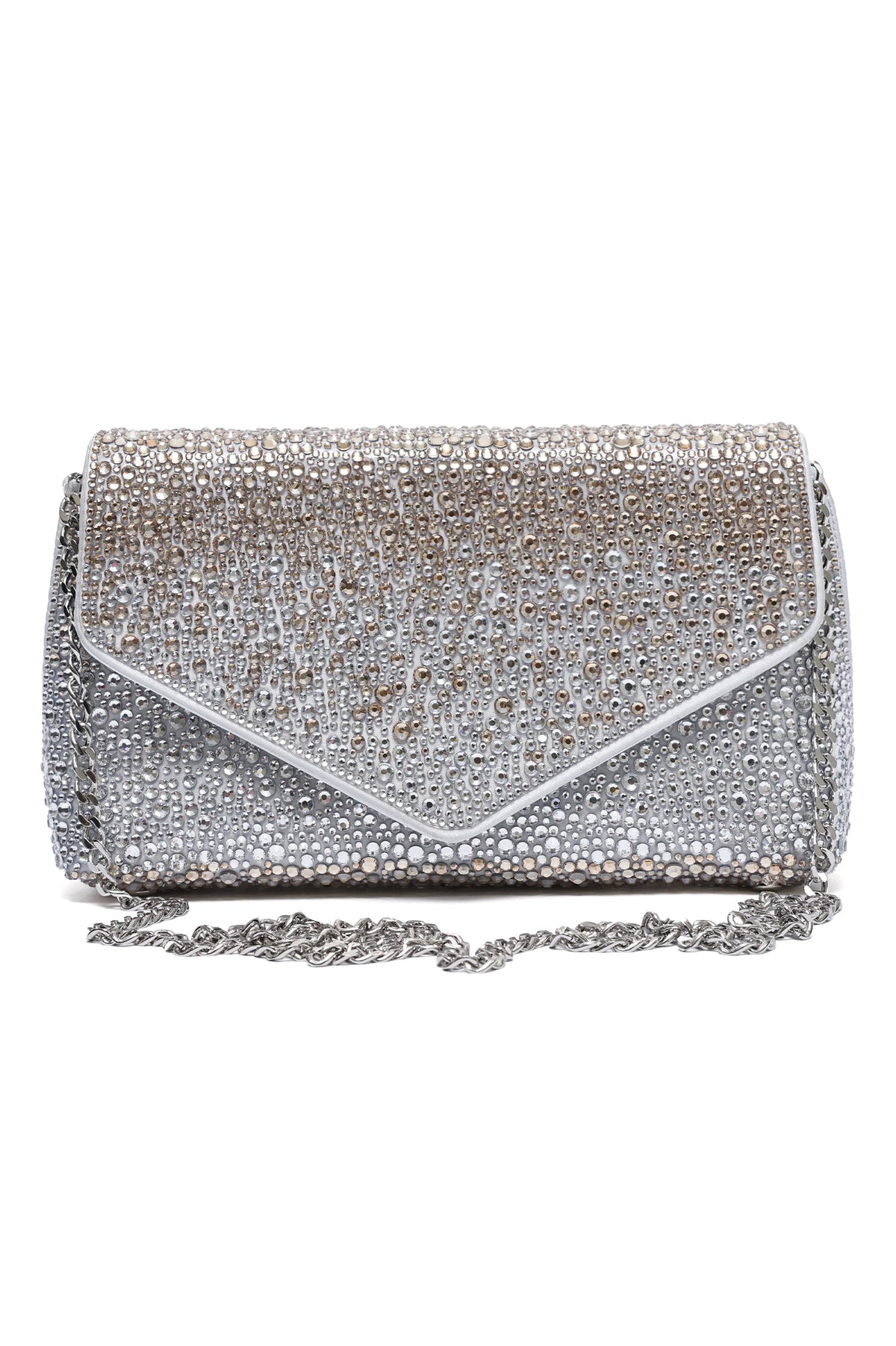STARDUST ENVELOPE CLUTCH-CHAMPAGNE