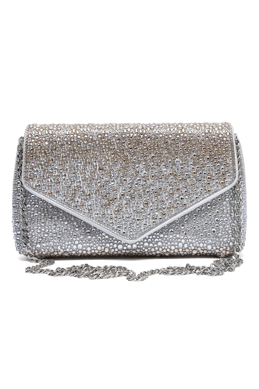 STARDUST ENVELOPE CLUTCH-CHAMPAGNE