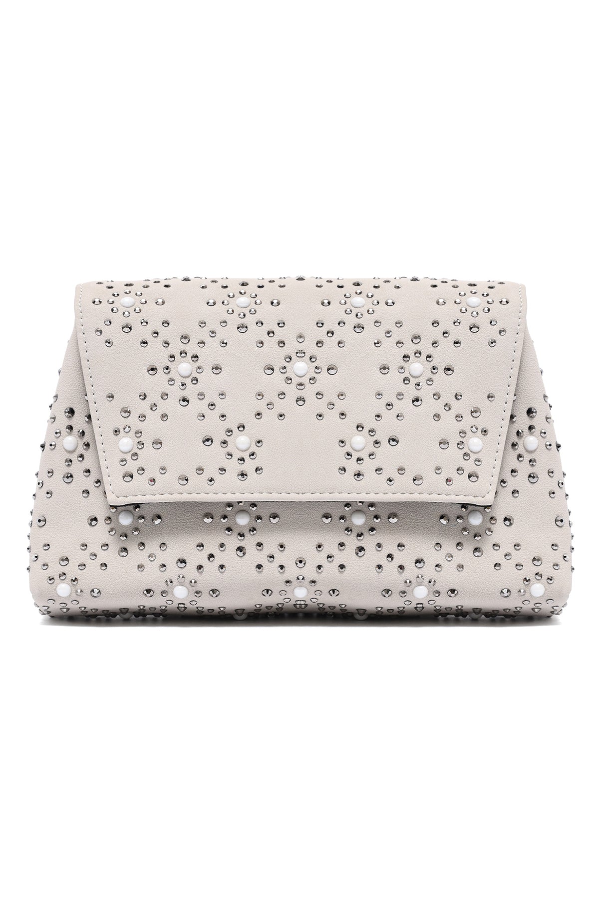 PEARL CONSTELLATION CLUTCH-BEIGE