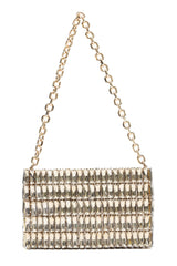 PRISM ROW CRYSTAL BAG-GOLD