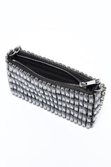 PRISM ROW CRYSTAL BAG-BLACK