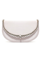 MARQUISE ARC CLUTCH-BEIGE