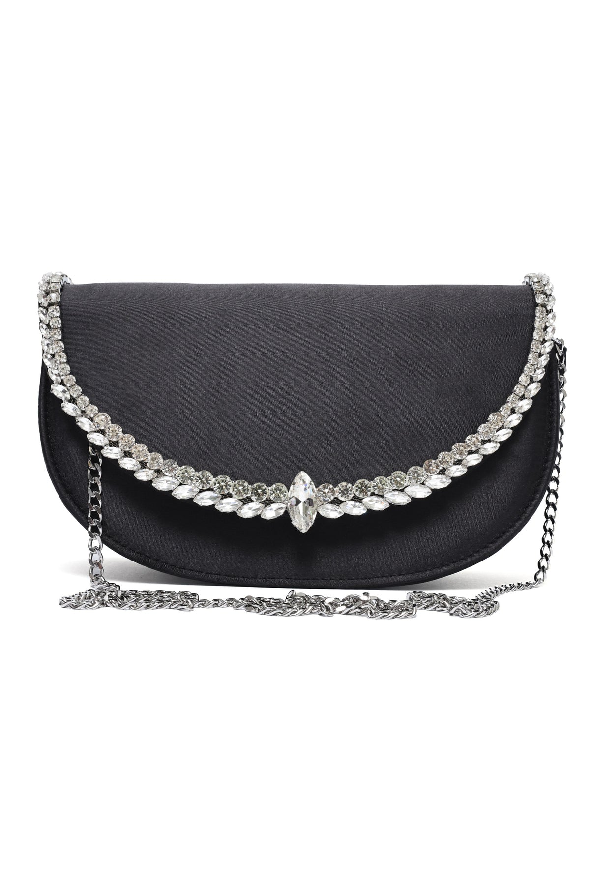 MARQUISE ARC CLUTCH-BLACK