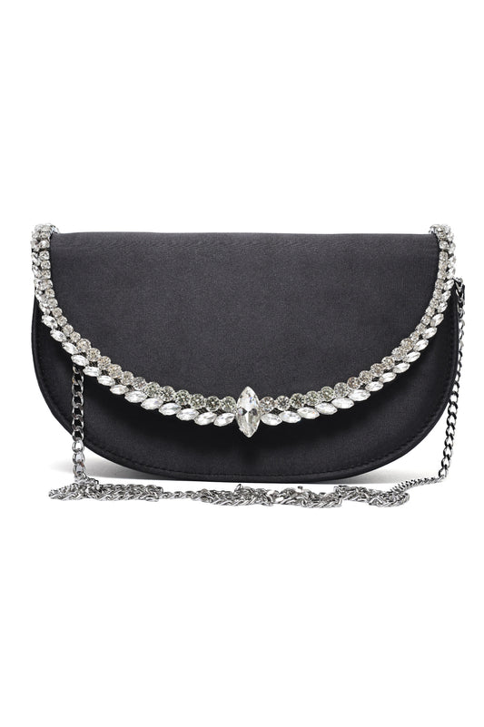 MARQUISE ARC CLUTCH-BLACK