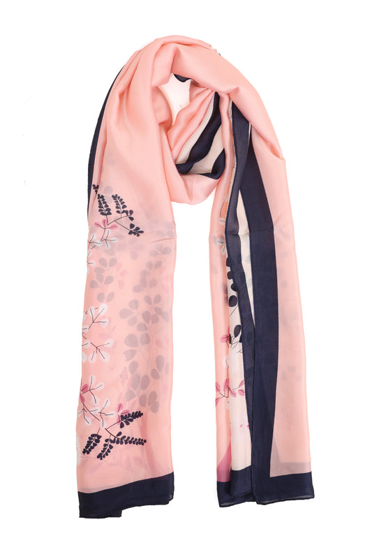 SPRING SPLENDOR SCARF-PINK