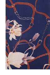 SPRING SPLENDOR SCARF-NAVY