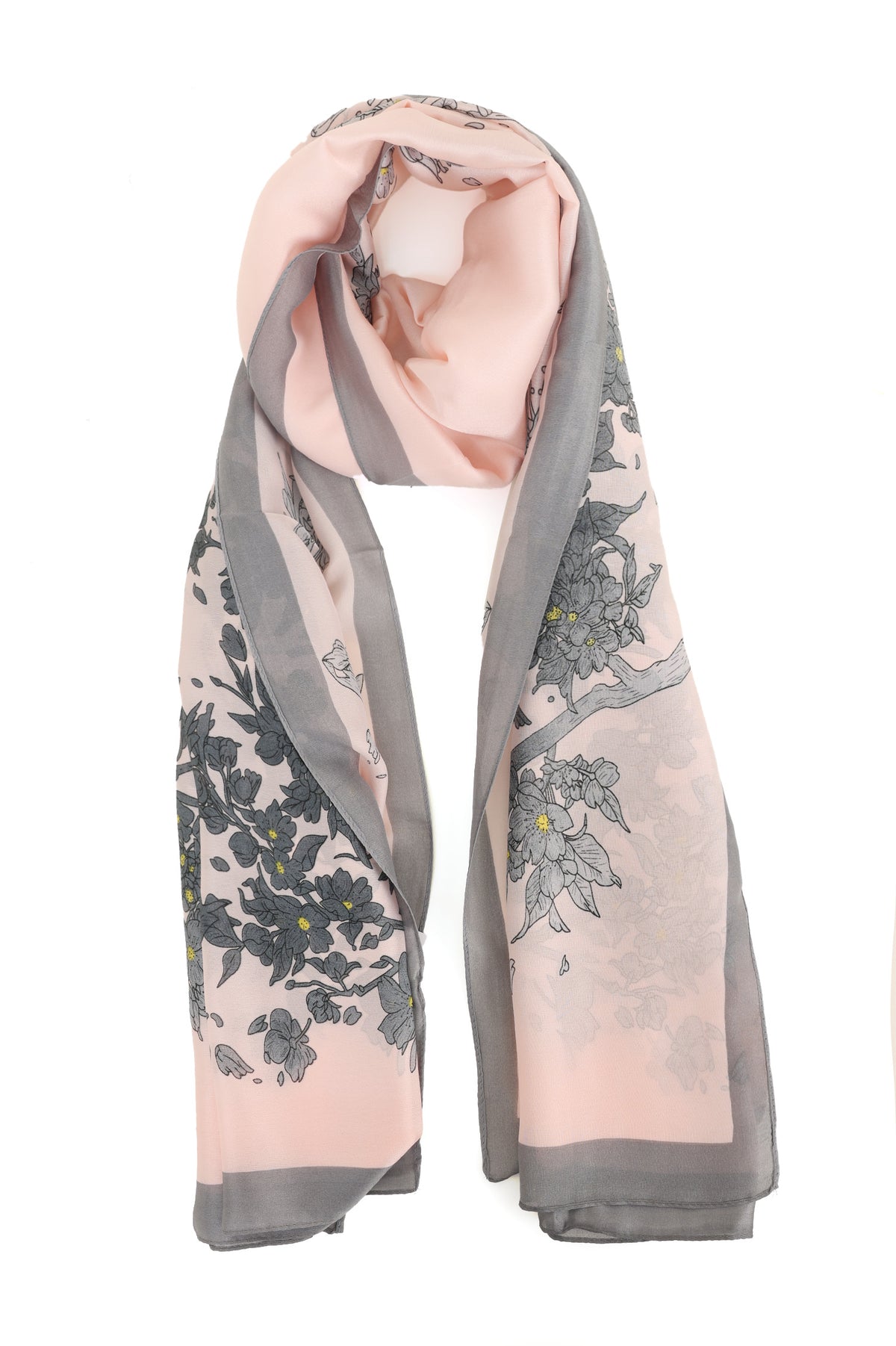 SPRING SPLENDOR SCARF-PINK