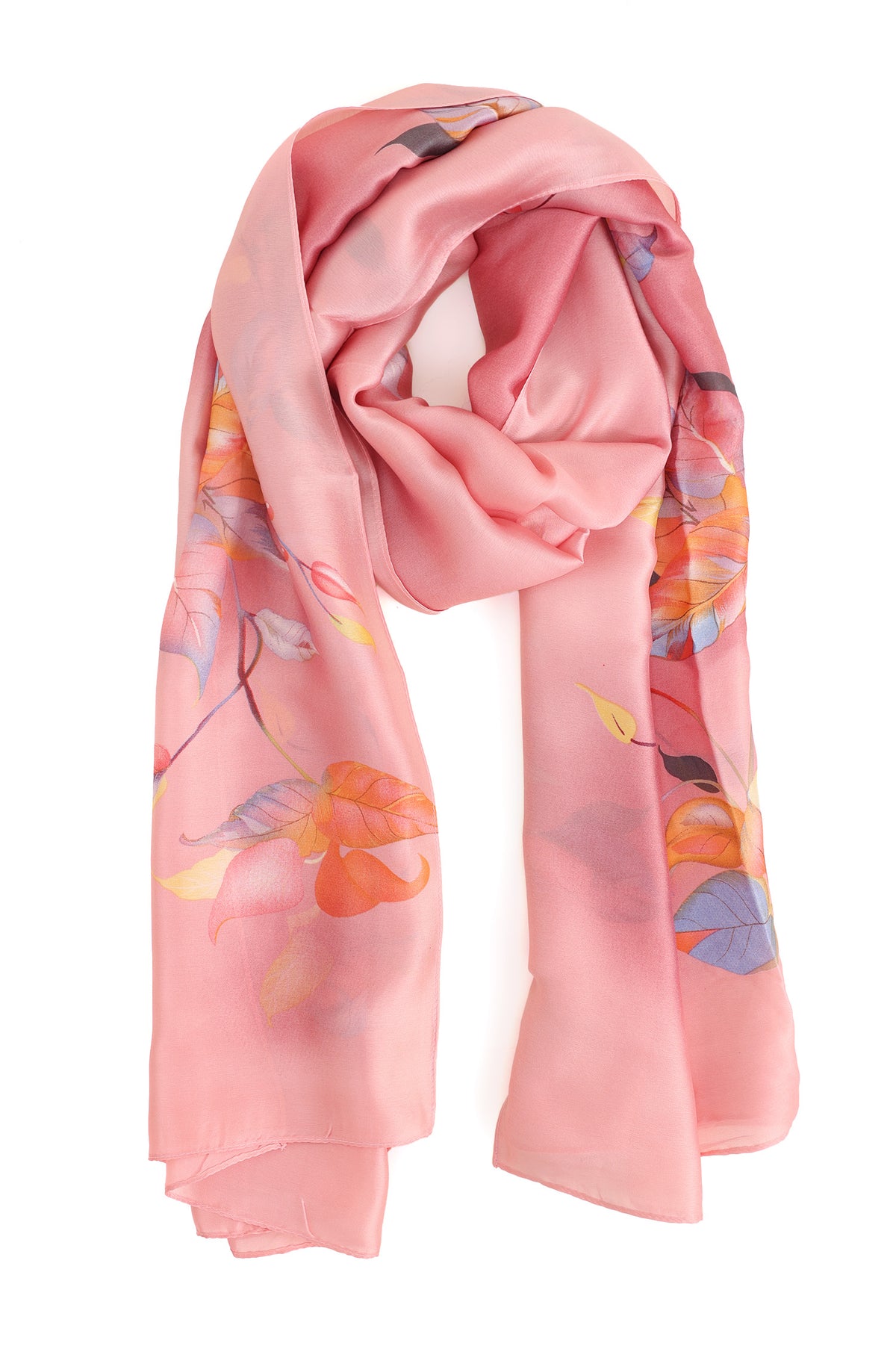 GARDEN GALA SCARF-FUCHSIA