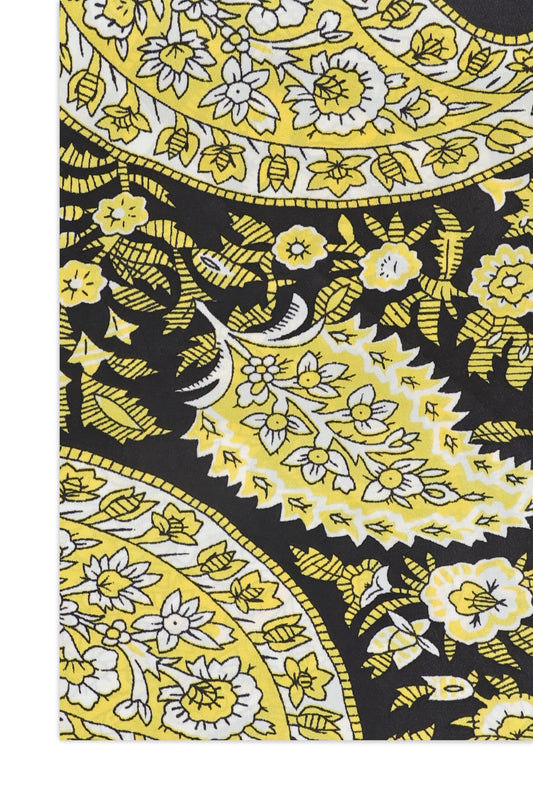 VELAFLOW ABSTRACT LILAC SCARF-YELLOW/BLK