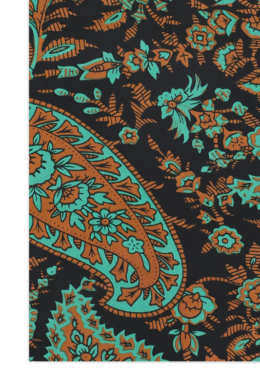 VELAFLOW ABSTRACT SCARF-BLACK-NAVY