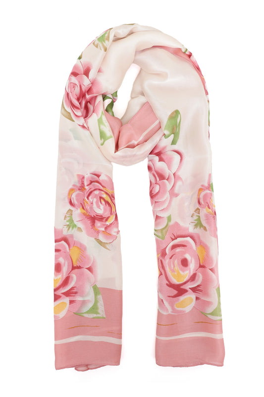 AURAFLOR ABSTRACT TOUCH SCARF-PINK