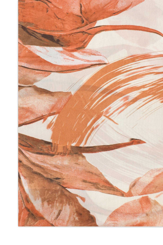 LUXLAVANDA ART INFUSED SCARF-ORG-MAROON