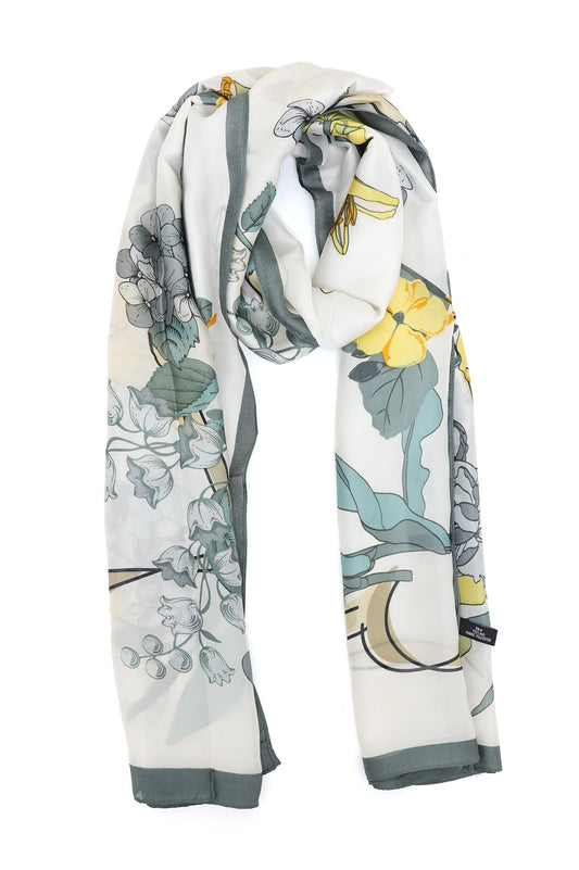 LILAVIEW ABSTRACT FLOW SCARF