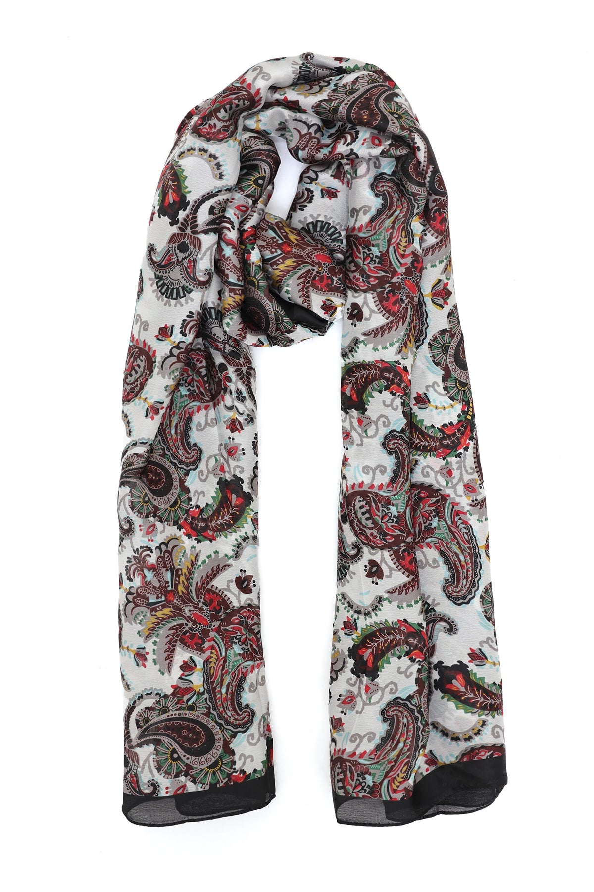 LUXLAVANDA ART INFUSED SCARF-WHITE