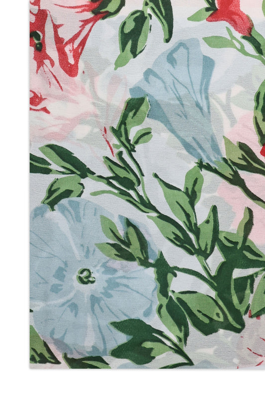 PLUME PRINT SCARF-PINK