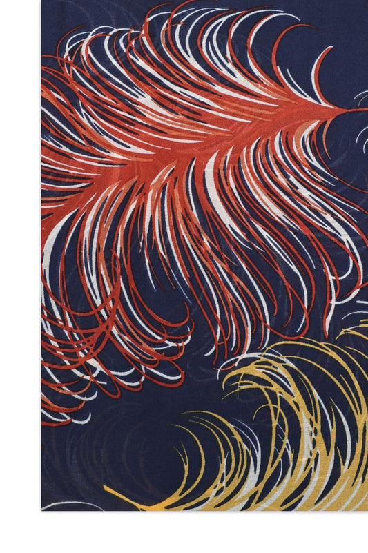 FEATHER FLOW SCARF-NAVY