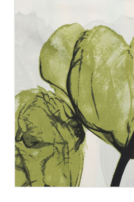 ART SILK SCARF-GREEN