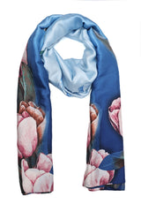 ROSE SHADOW STOLE-BLUE