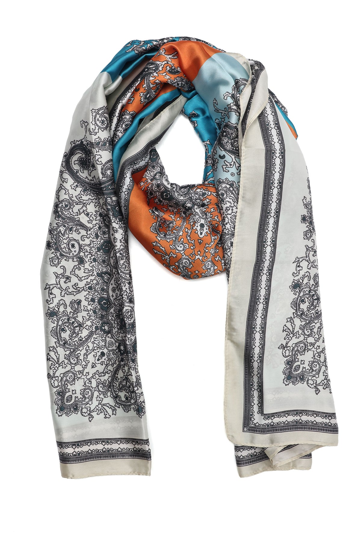 HERITAGE MOTIF STOLE-WHITE