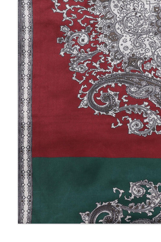 HERITAGE MOTIF STOLE-MAROON