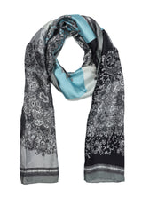 HERITAGE MOTIF STOLE-BLACK