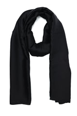 ELEGANT PLAIN WRAP-BLACK