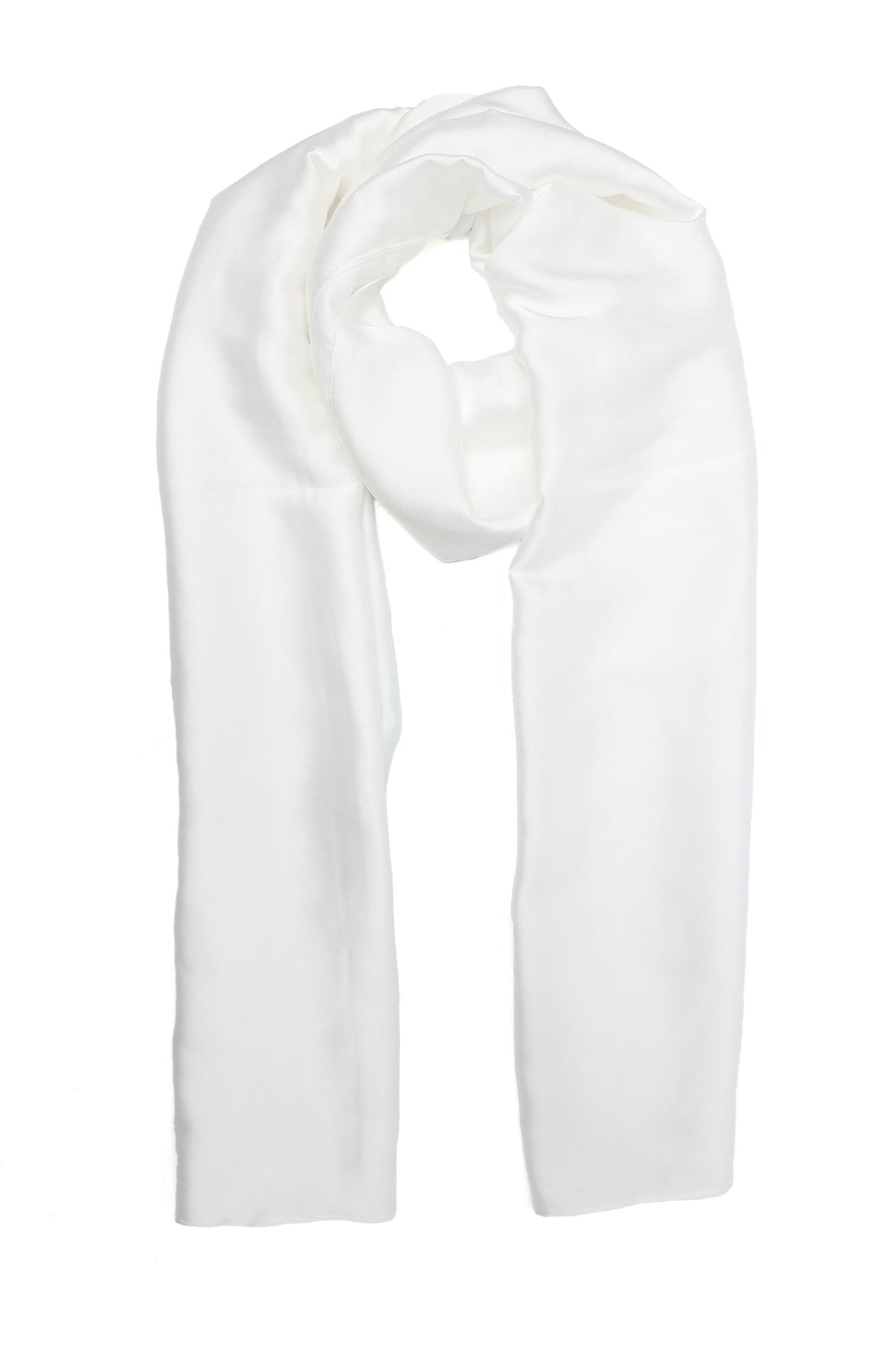 ELEGANT PLAIN WRAP-WHITE