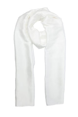 ELEGANT PLAIN WRAP-WHITE
