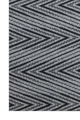 CHEVRON KNIT SCARF-BLACK