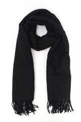 TWO SIDED SHAWL-BLACK