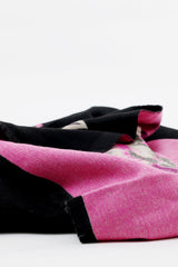 FLORAL SCARF-FUCHSIA