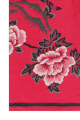 FLORAL SCARF-MAROON