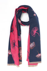ALMAS WARM STOLE-NAVY