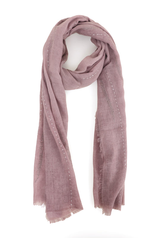 CLASSIC COTTON CHARM SCARF-PINK