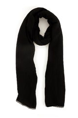 ARTISAN'S WEAVE SCARF-BLACK