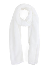 ARTISAN'S WEAVE SCARF-WHITE