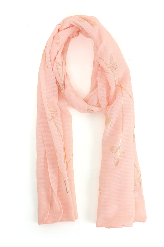 MEADOW'S TOUCH SCARF-PINK
