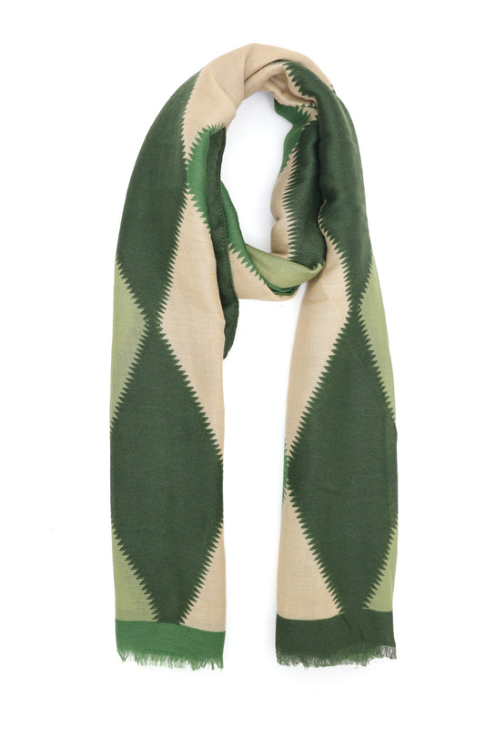 COTTAGE CORE COMFORT SCARF-GREEN