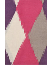 CHECK DESIGN SCARF-PURPLE
