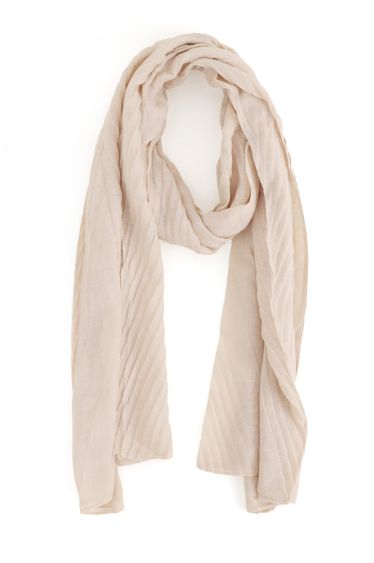 ARTISAN'S WEAVE SCARF-BEIGE