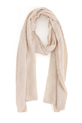 ARTISAN'S WEAVE SCARF-BEIGE