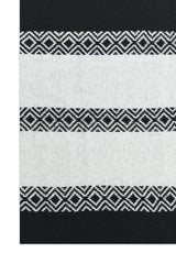DUAL-TONE GEOMETRIC SCARF-BLACK