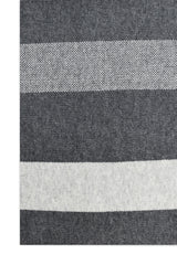 CHECKERED PANEL SCARF-BLACK
