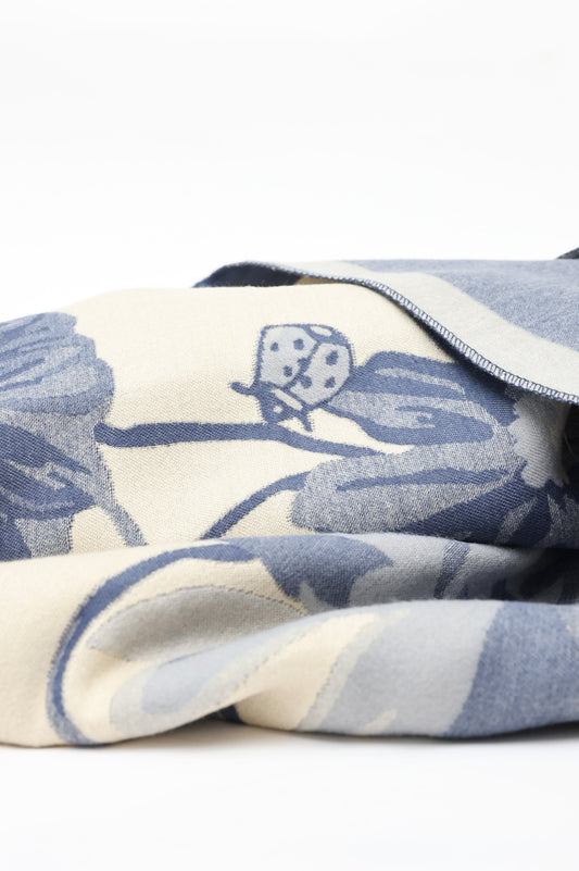 TIMELESS FLORAL SCARF-BEIGE